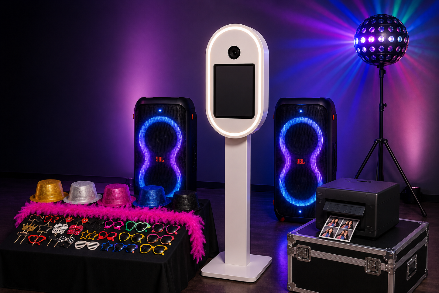 Pack Signature : Photobooth + Son JBL + Lumières